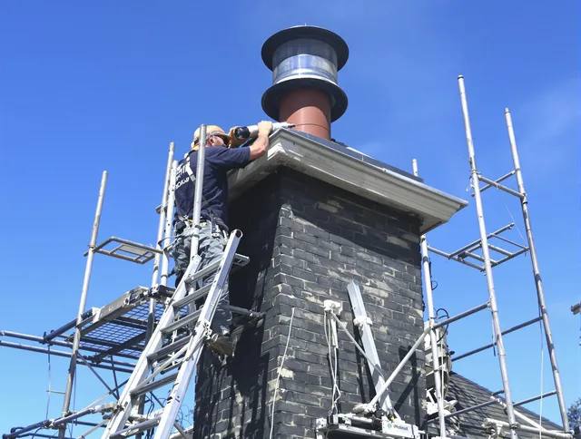 Sturdy chimney crown finished by Darien Chimney Sweep in Darien, CT