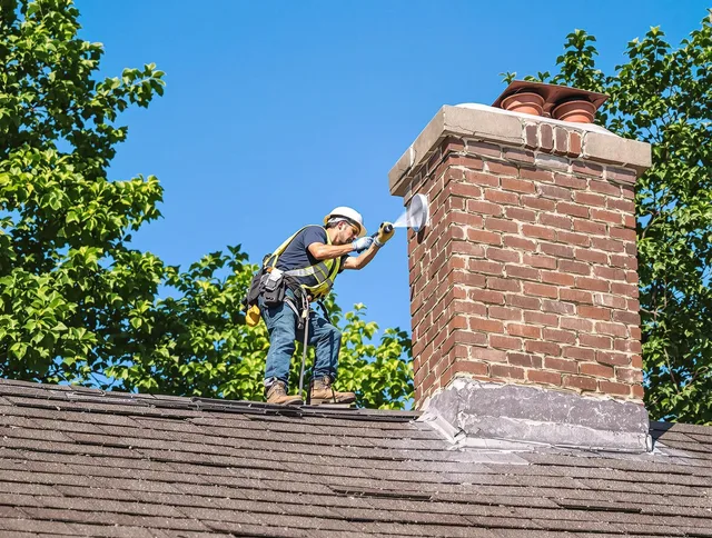 Darien Chimney Sweep performing an inspection with advanced tools in Darien, CT