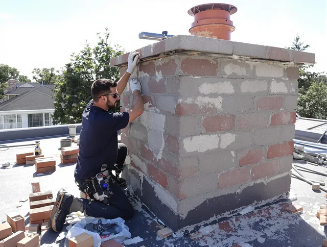 Advanced chimney repair process by Darien Chimney Sweep in Darien, CT