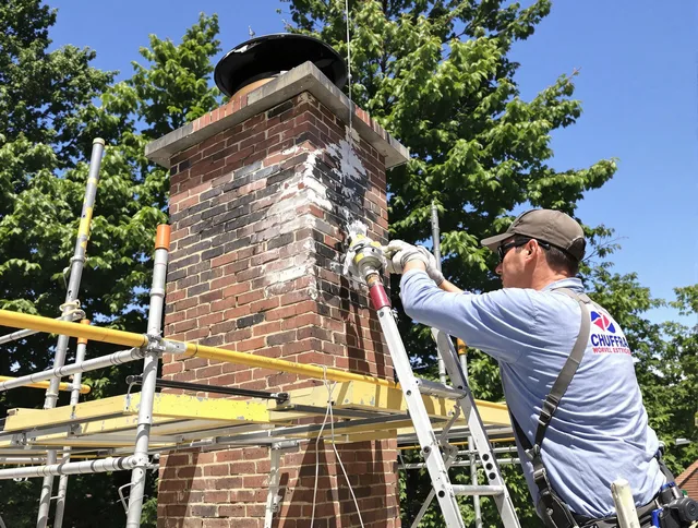 Structural chimney repair by Darien Chimney Sweep in Darien, CT