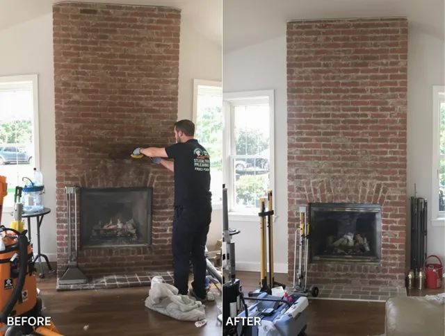 Finished chimney sweeping service by Darien Chimney Sweep in Darien, CT